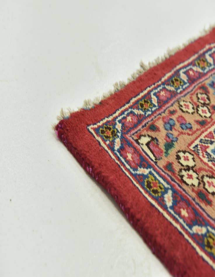 Detail image of  9' 6 x 12' 10  Hand Knotted Mashad Persian Wool Rug