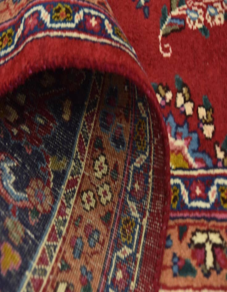 Detail image of  9' 6 x 12' 10  Hand Knotted Mashad Persian Wool Rug