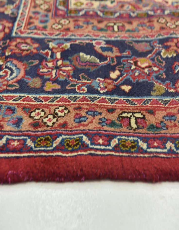 Detail image of  9' 6 x 12' 10  Hand Knotted Mashad Persian Wool Rug