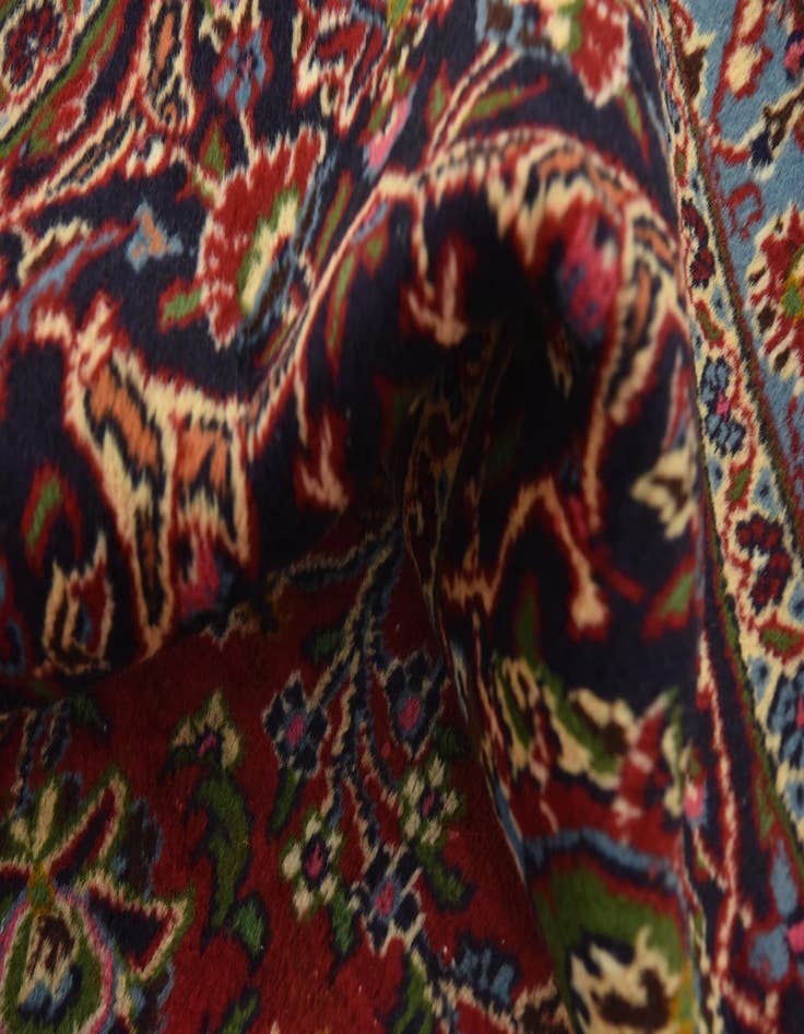 Detail image of  9' 8 x 12' 10  Hand Knotted Mashad Persian Wool Rug
