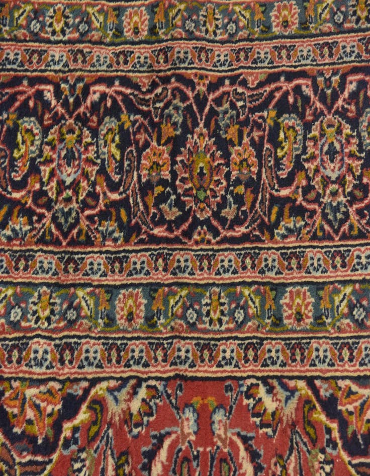 Detail image of  9' 8 x 12' 10  Hand Knotted Mashad Persian Wool Rug