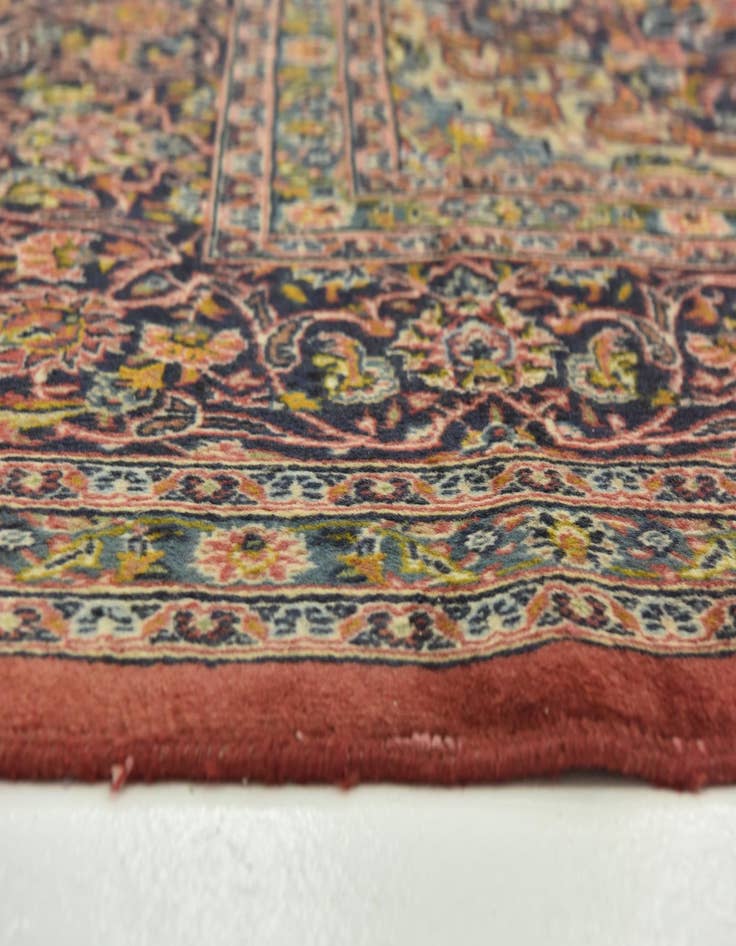 Detail image of  9' 8 x 12' 10  Hand Knotted Mashad Persian Wool Rug