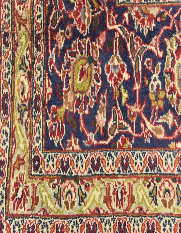 Detail image of  9' 8 x 12' 7  Hand Knotted Mashad Persian Wool Rug