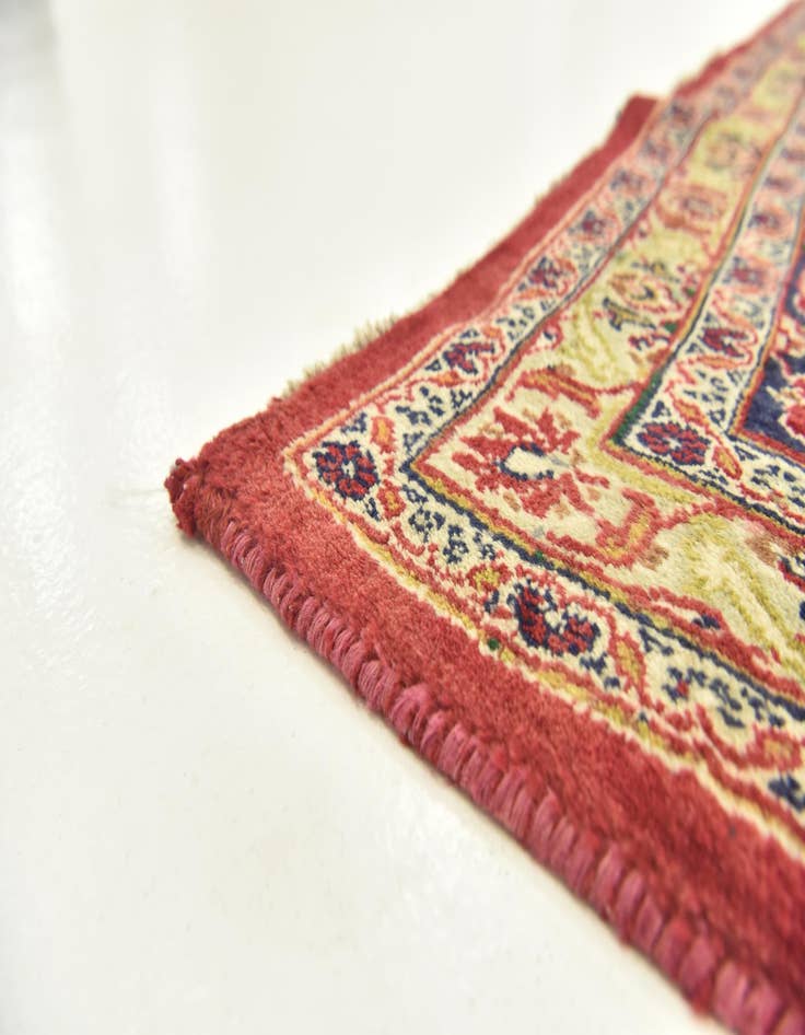 Detail image of  9' 8 x 12' 7  Hand Knotted Mashad Persian Wool Rug