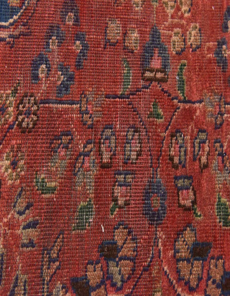 Detail image of  9' 7 x 12' 10  Hand Knotted Mashad Persian Wool Rug