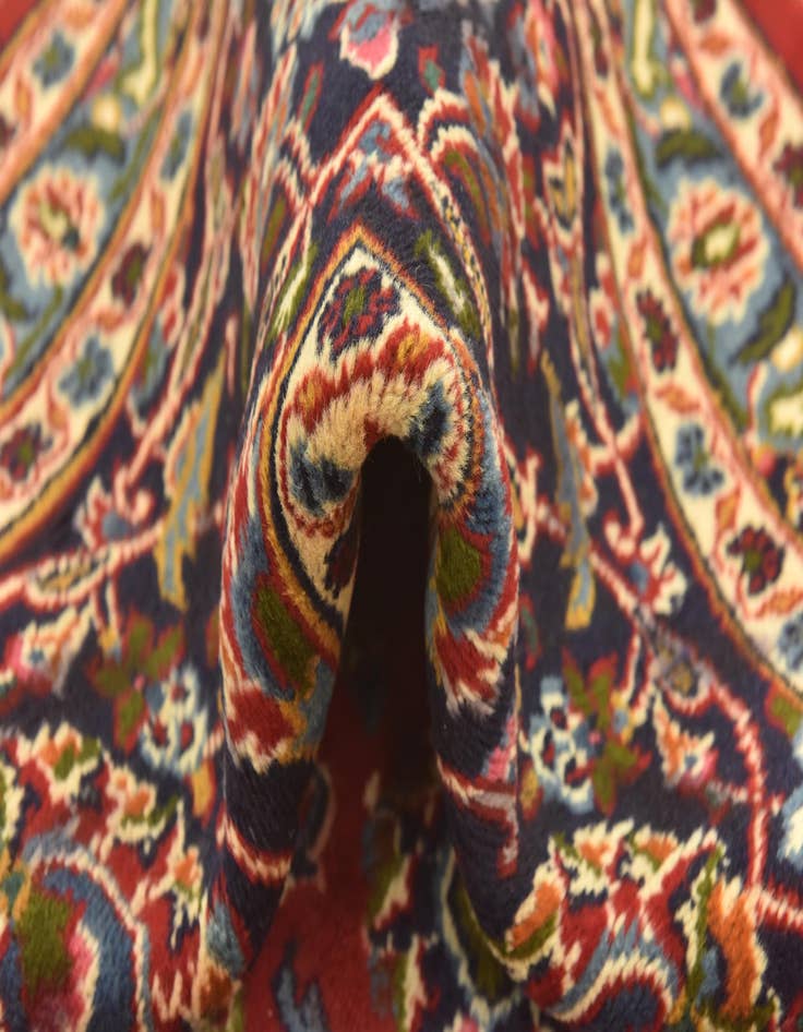 Detail image of  9' 10 x 12' 7  Hand Knotted Mashad Persian Wool Rug