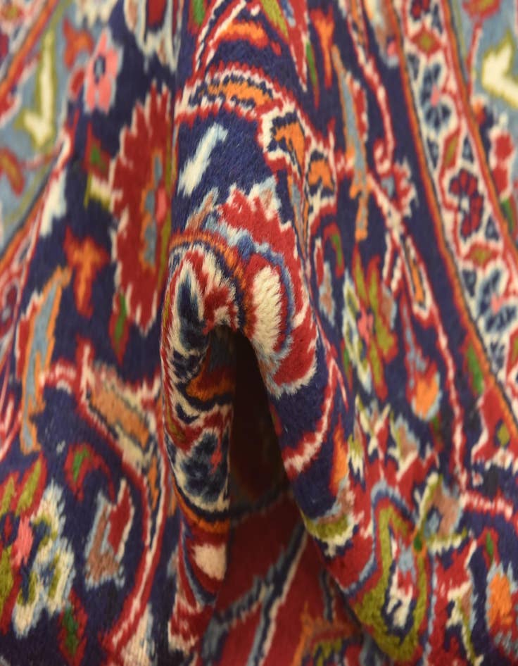 Detail image of  9' 8 x 12' 8  Hand Knotted Mashad Persian Wool Rug