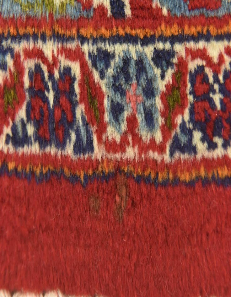 Detail image of  9' 8 x 12' 8  Hand Knotted Mashad Persian Wool Rug