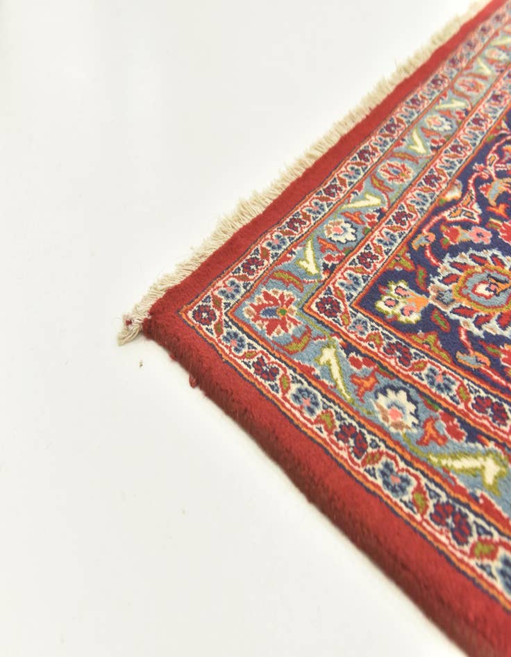 Detail image of  9' 8 x 12' 8  Hand Knotted Mashad Persian Wool Rug