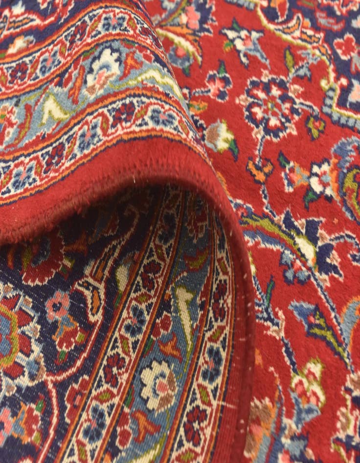 Detail image of  9' 8 x 12' 8  Hand Knotted Mashad Persian Wool Rug