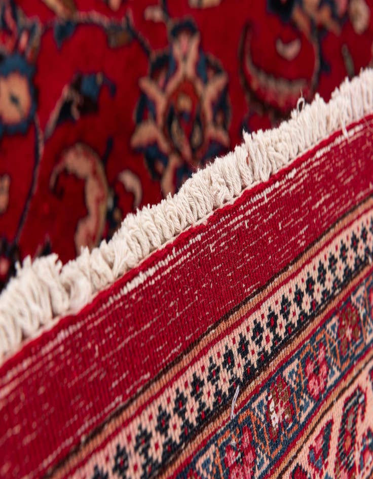 Detail image of  9' 8 x 12' 6  Hand Knotted Mashad Persian Wool Rug