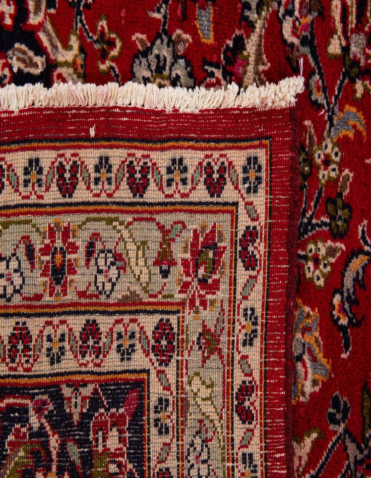 Detail image of  9' 7 x 13'  Hand Knotted Mashad Persian Wool Rug