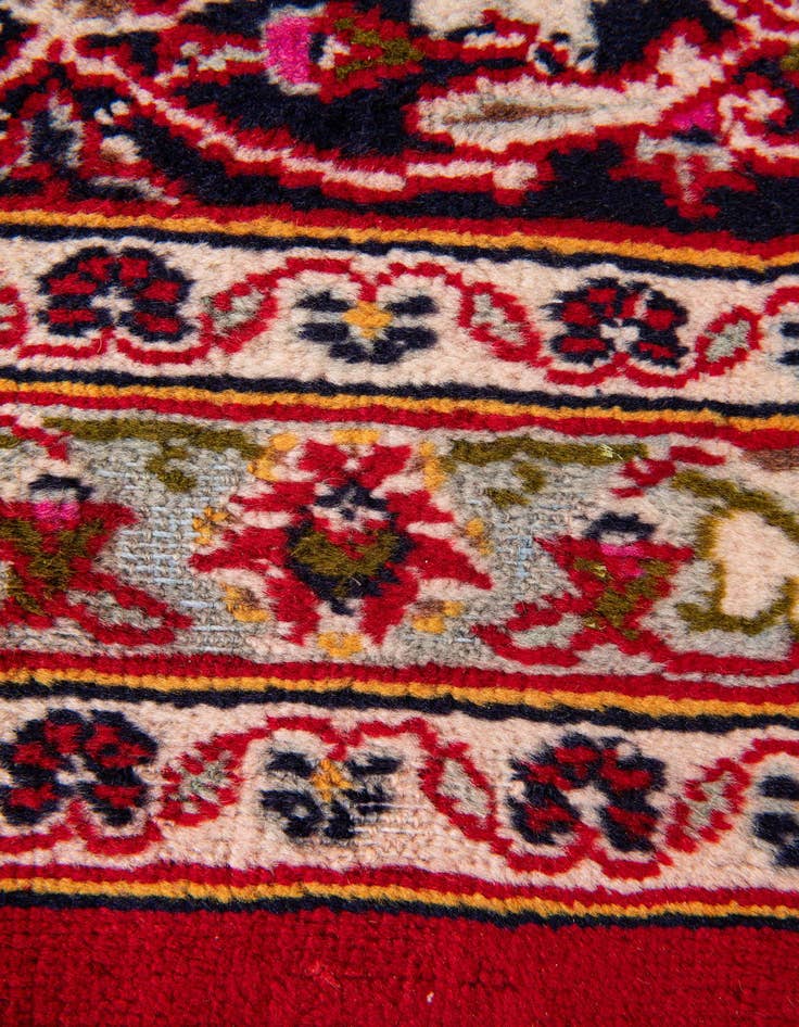 Detail image of  9' 7 x 13'  Hand Knotted Mashad Persian Wool Rug