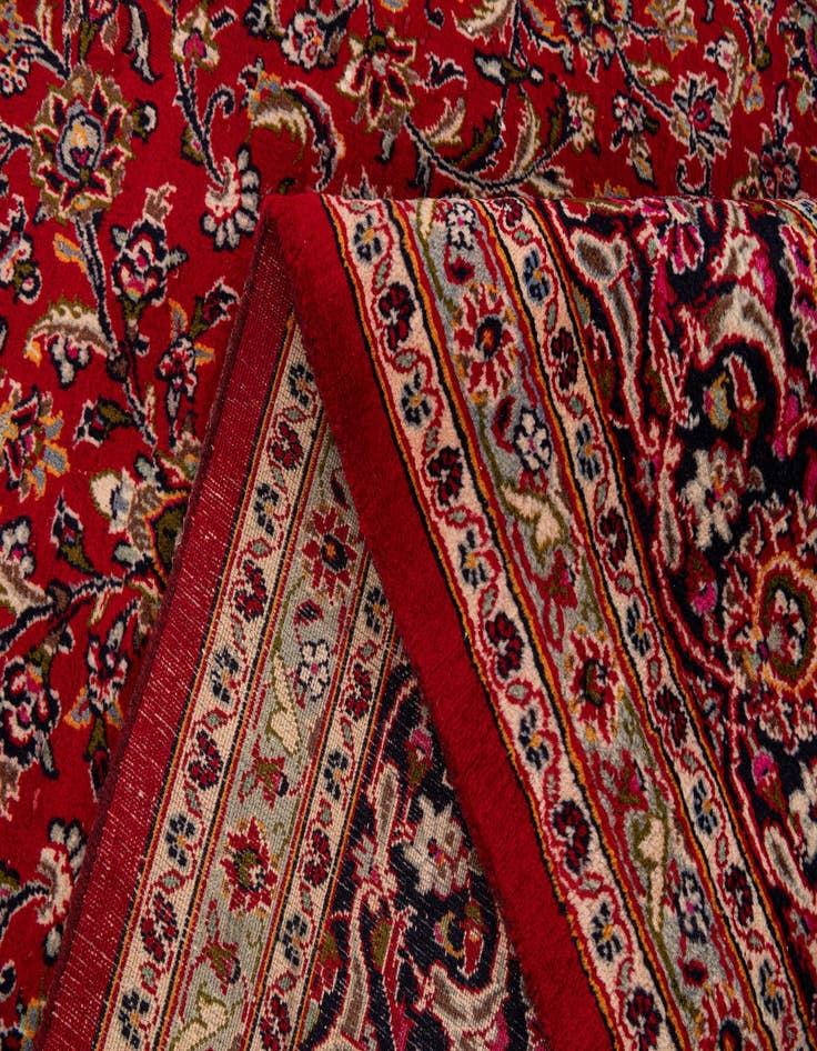 Detail image of  9' 7 x 13'  Hand Knotted Mashad Persian Wool Rug