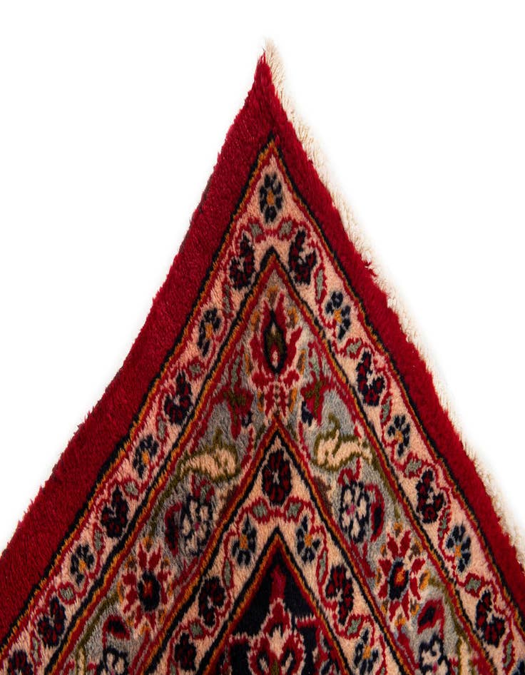 Detail image of  9' 7 x 13'  Hand Knotted Mashad Persian Wool Rug