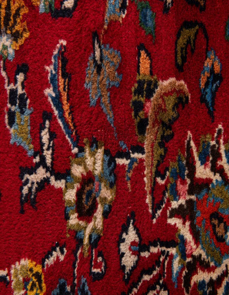 Detail image of  9' 9 x 11' 4  Hand Knotted Mashad Persian Wool Rug