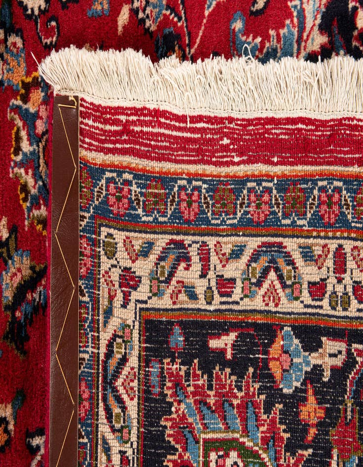 Detail image of  9' 9 x 11' 4  Hand Knotted Mashad Persian Wool Rug