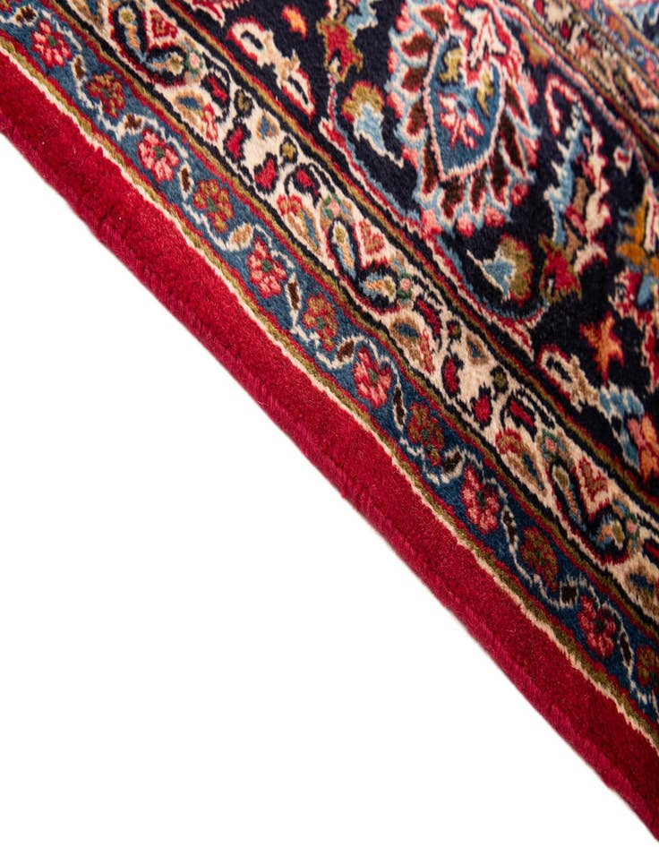 Detail image of  9' 9 x 11' 4  Hand Knotted Mashad Persian Wool Rug