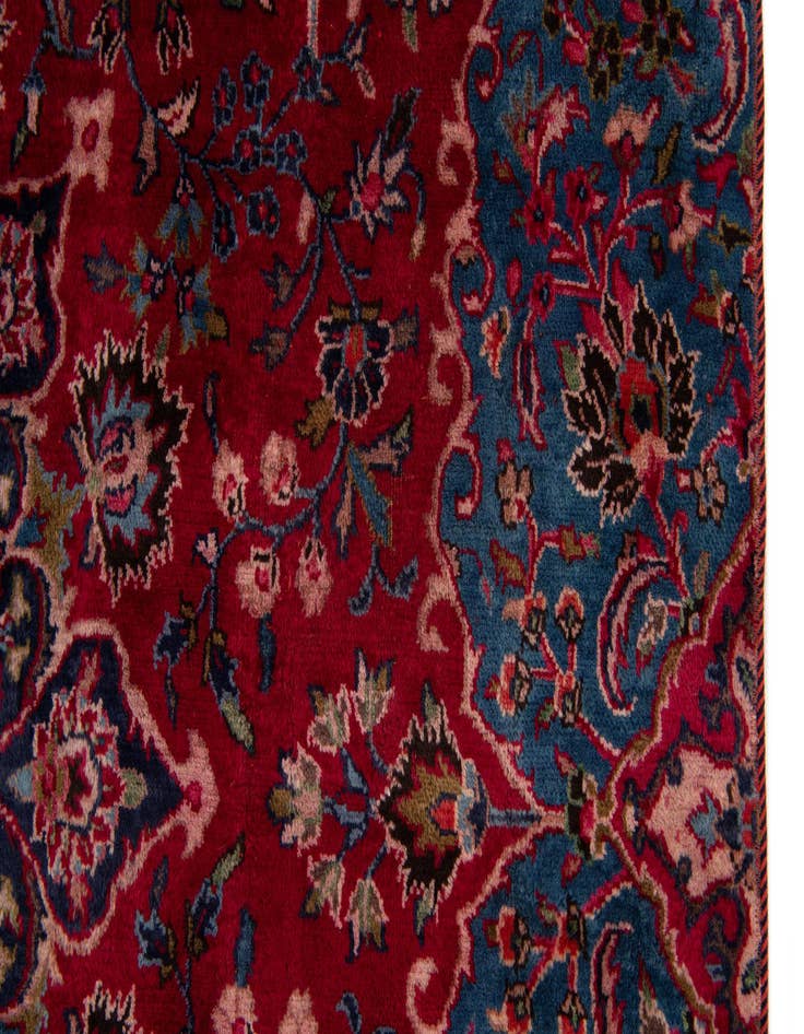 Detail image of  6' 4 x 9' 8  Hand Knotted Mashad Persian Wool Rug