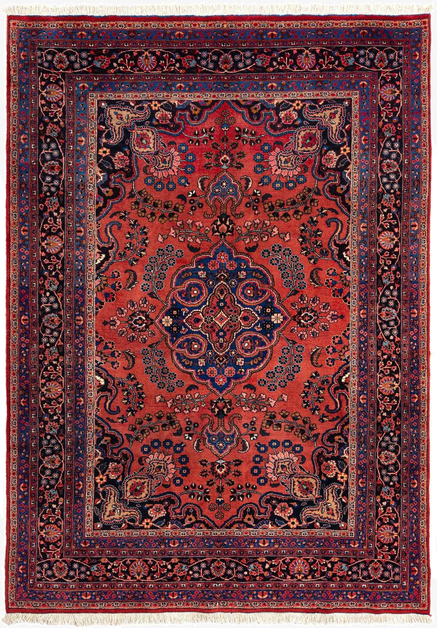  6' 7 x 9' 3 Mashad Wool Rug