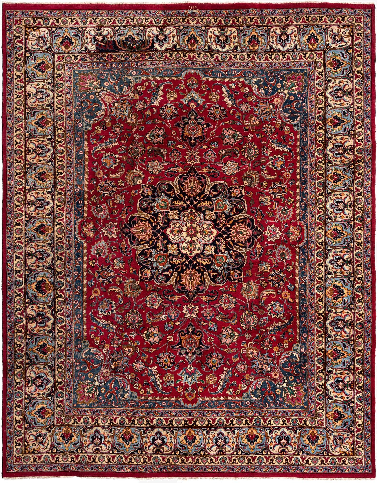  10' x 12' 8 Mashad Wool Rug