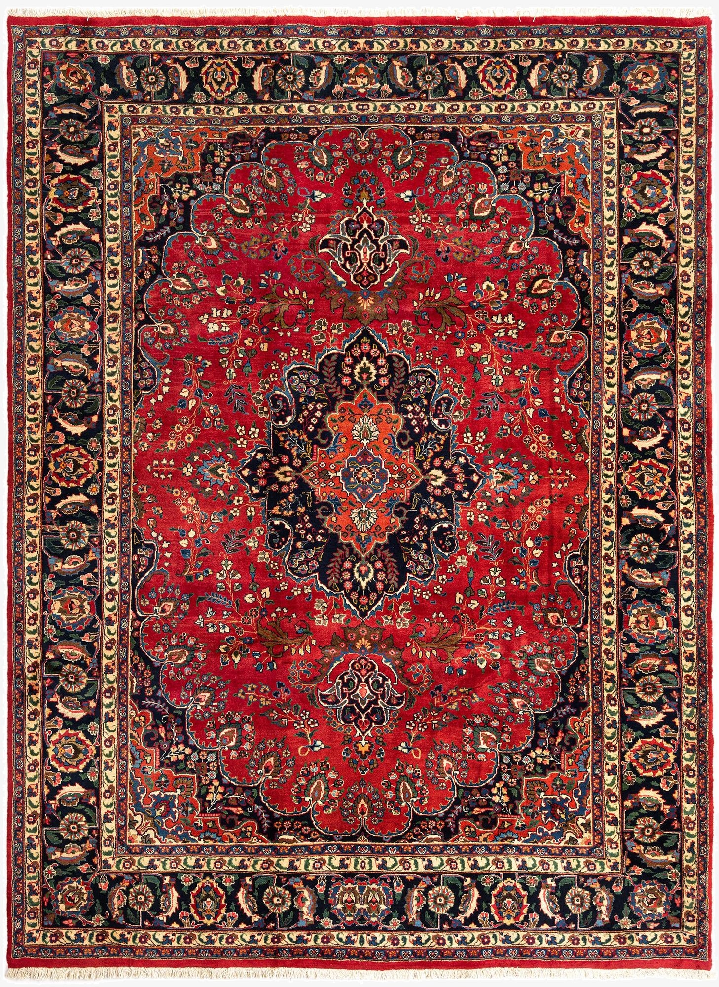  7' 10 x 10' 10 Mashad Wool Rug