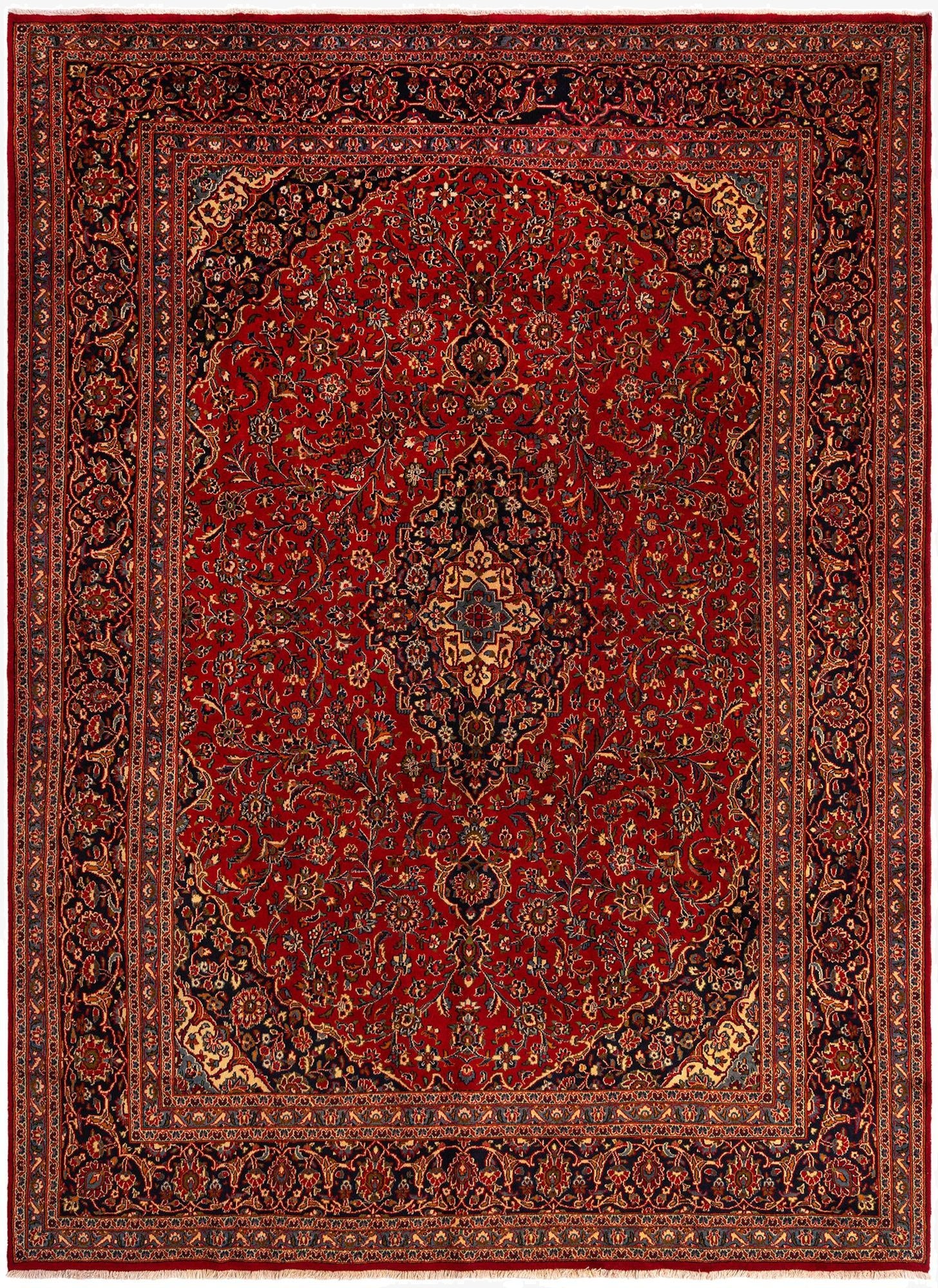  9' 6 x 12' 10 Mashad Wool Rug