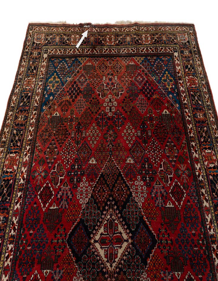 Detail image of  7' 10 x 11' 4  Hand Knotted Maymeh Persian Wool Rug