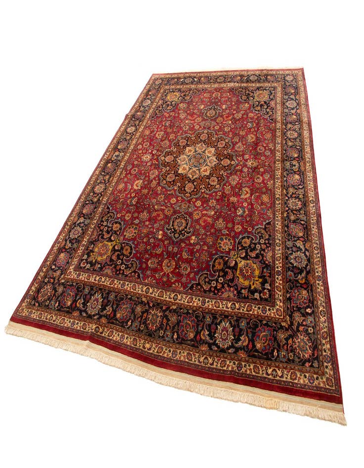 Detail image of  9' 8 x 12' 6 Meshed with Silk Rug