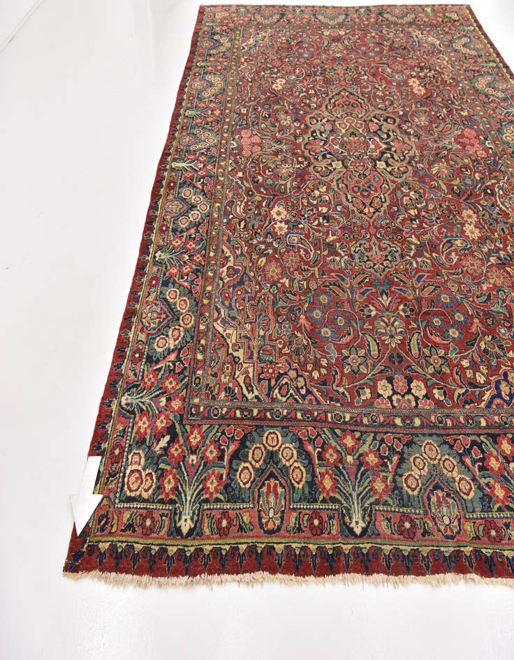 Detail image of  10' 3 x 14'  Hand Knotted Meshkabad Persian Wool Rug