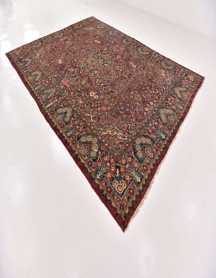 Detail image of  10' 3 x 14'  Hand Knotted Meshkabad Persian Wool Rug