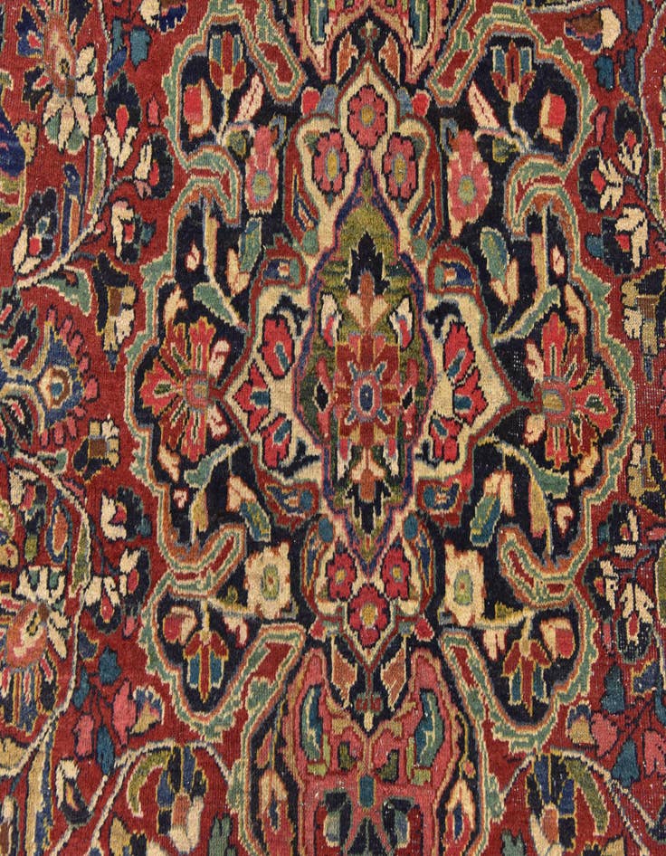 Detail image of  10' 3 x 14'  Hand Knotted Meshkabad Persian Wool Rug