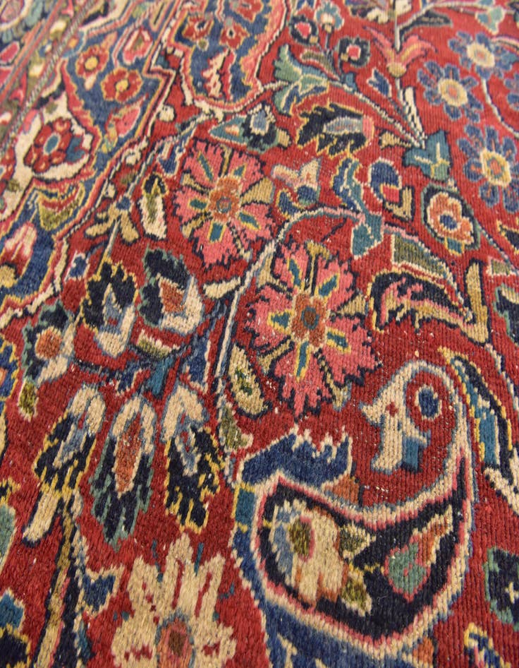 Detail image of  10' 3 x 14'  Hand Knotted Meshkabad Persian Wool Rug