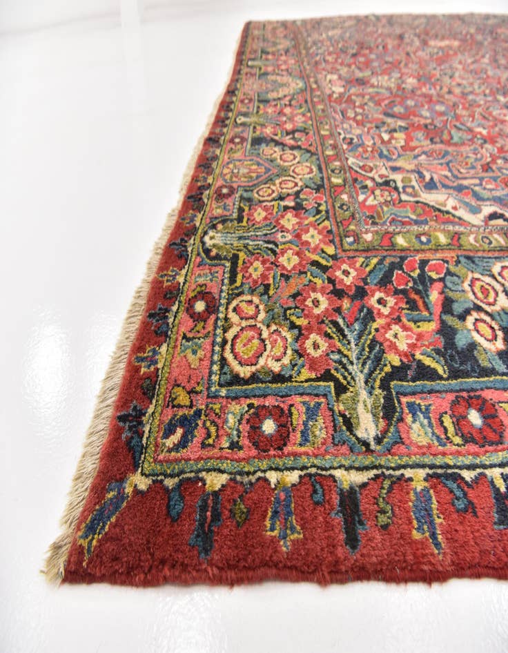 Detail image of  10' 3 x 14'  Hand Knotted Meshkabad Persian Wool Rug