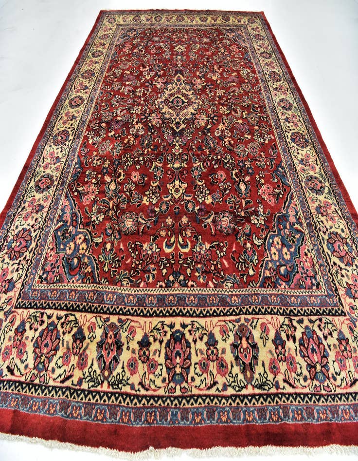 Detail image of  9' 7 x 13' 3  Hand Knotted Meshkabad Persian Wool Rug