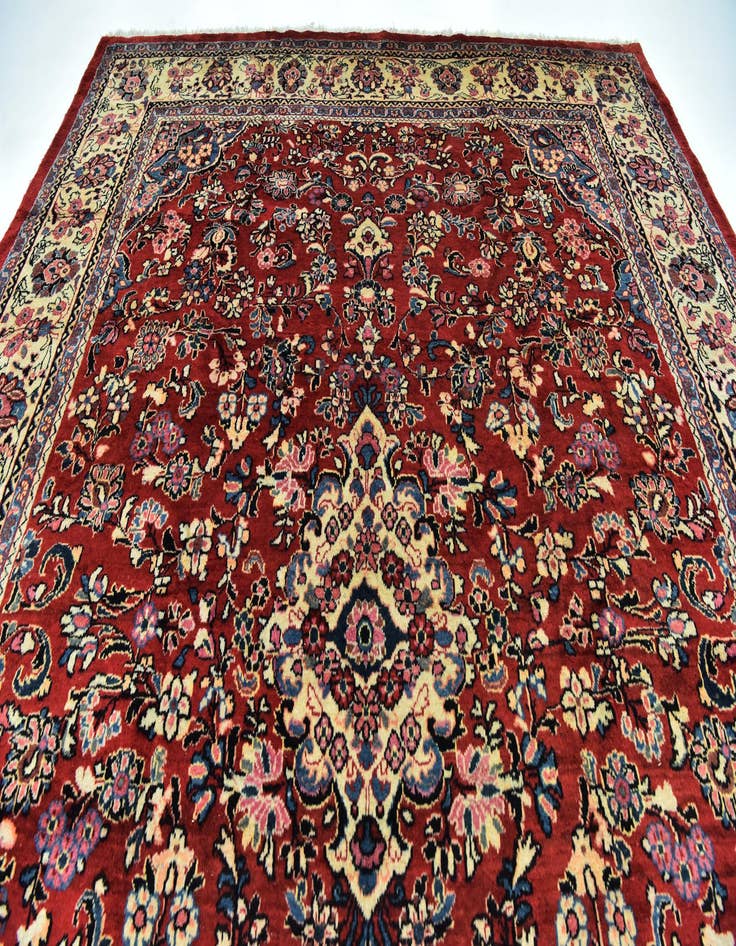 Detail image of  9' 7 x 13' 3  Hand Knotted Meshkabad Persian Wool Rug