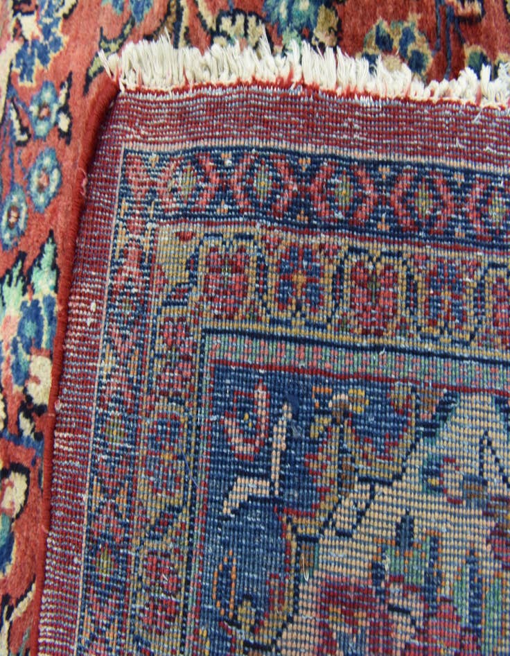 Detail image of  9' 9 x 13'  Hand Knotted Meshkabad Persian Wool Rug