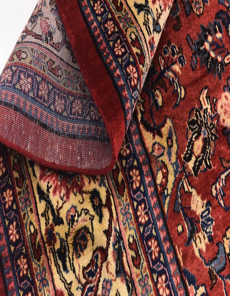 Detail image of  10' 5 x 14'  Hand Knotted Meshkabad Persian Wool Rug