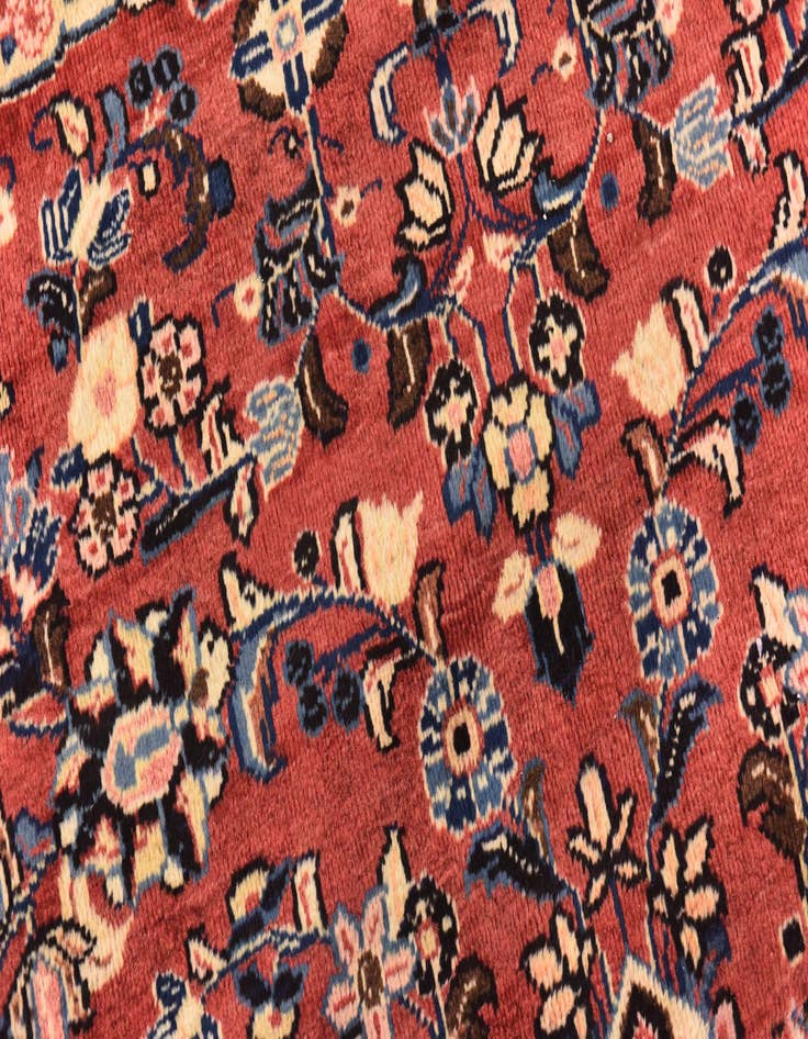 Detail image of  10' 5 x 14'  Hand Knotted Meshkabad Persian Wool Rug