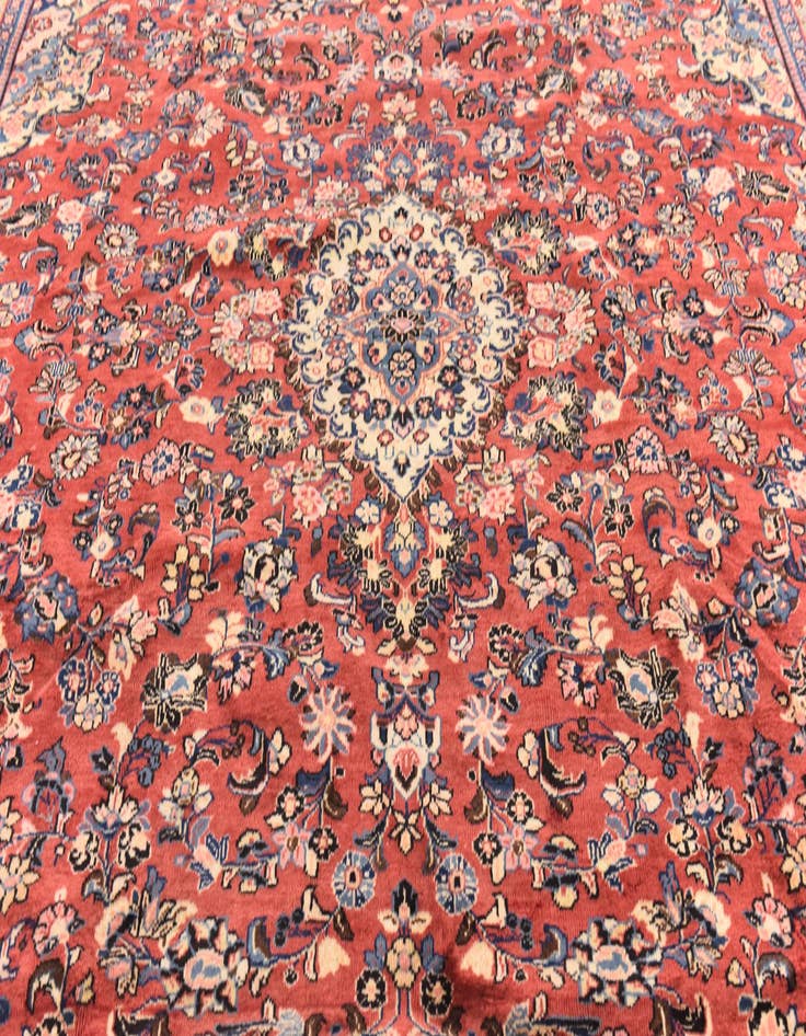 Detail image of  10' 5 x 14'  Hand Knotted Meshkabad Persian Wool Rug