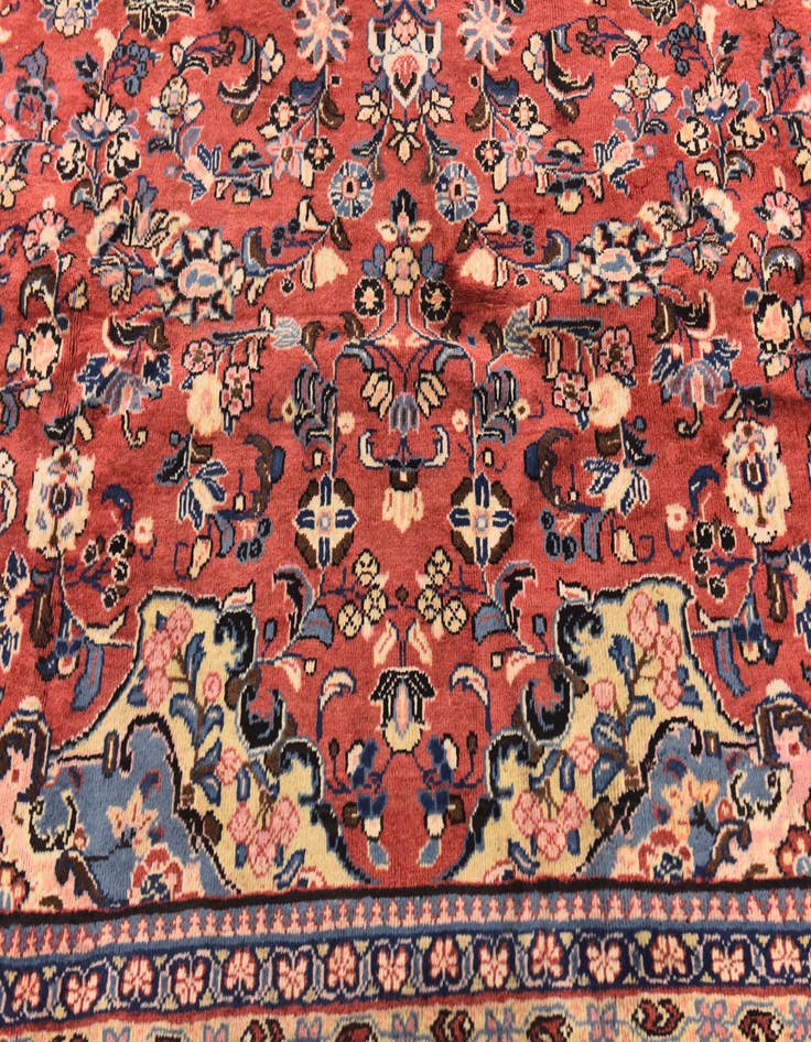 Detail image of  10' 5 x 14'  Hand Knotted Meshkabad Persian Wool Rug