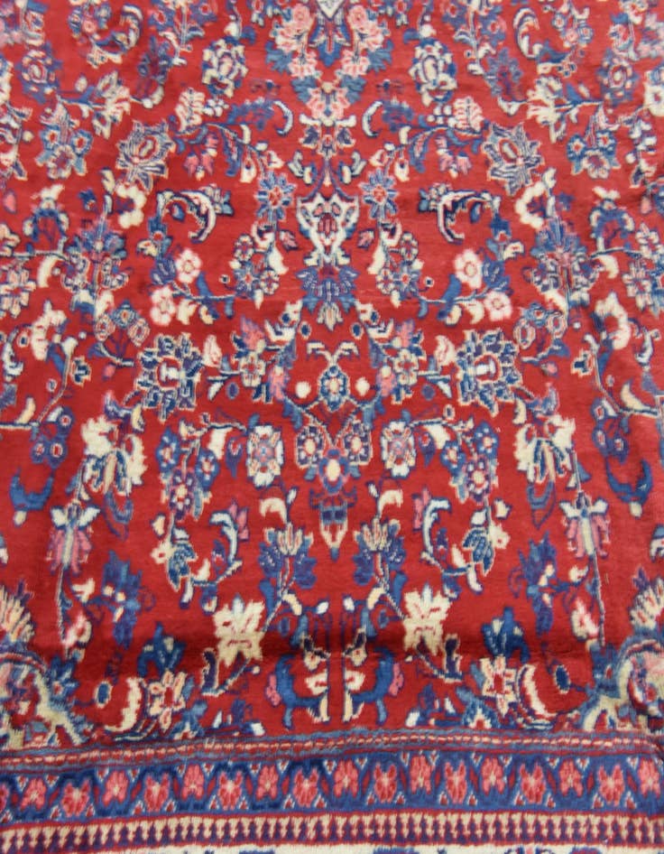 Detail image of  9' 10 x 12' 8  Hand Knotted Meshkabad Persian Wool Rug