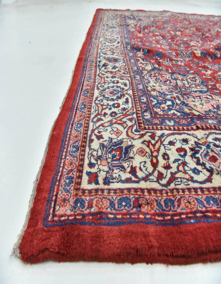Detail image of  9' 10 x 12' 8  Hand Knotted Meshkabad Persian Wool Rug