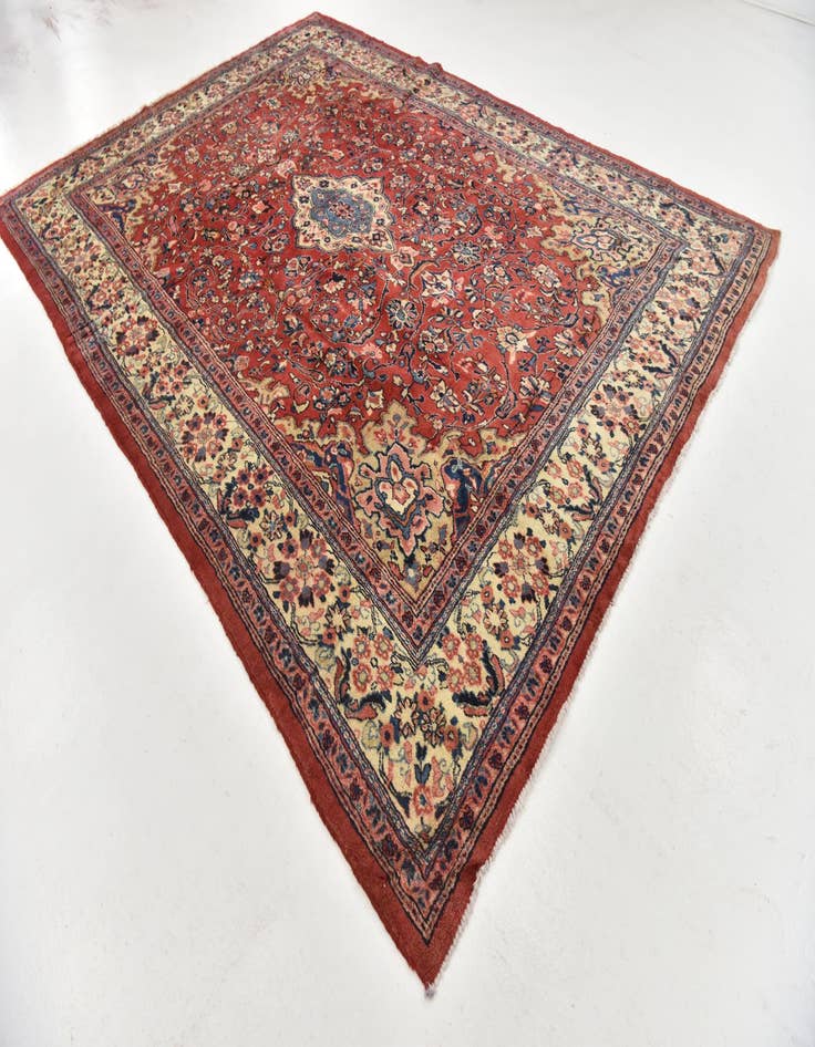 Detail image of  8' 10 x 12' 2  Hand Knotted Meshkabad Persian Wool Rug