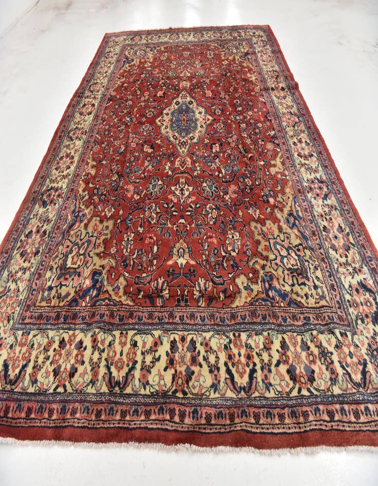 Detail image of  8' 10 x 12' 2  Hand Knotted Meshkabad Persian Wool Rug