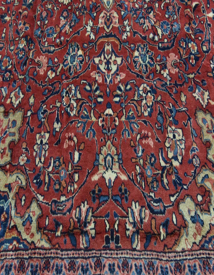 Detail image of  8' 10 x 12' 2  Hand Knotted Meshkabad Persian Wool Rug