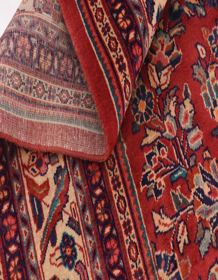 Detail image of  9' 5 x 12' 10  Hand Knotted Meshkabad Persian Wool Rug