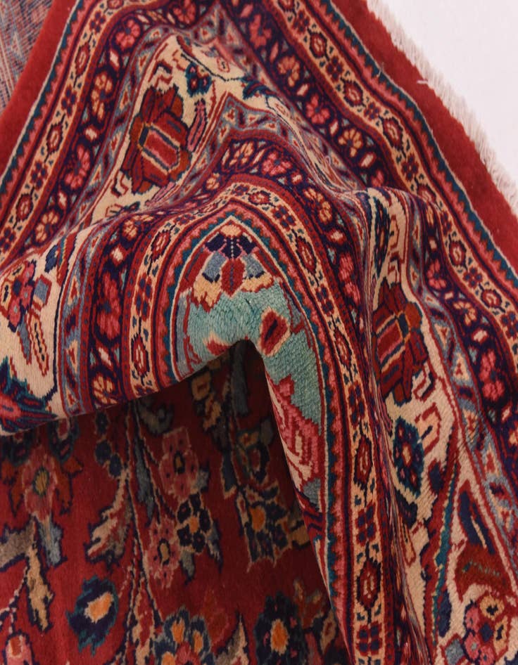 Detail image of  9' 5 x 12' 10  Hand Knotted Meshkabad Persian Wool Rug