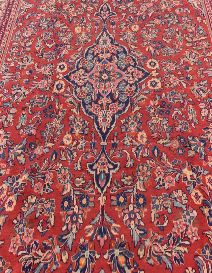 Detail image of  9' 5 x 12' 10  Hand Knotted Meshkabad Persian Wool Rug