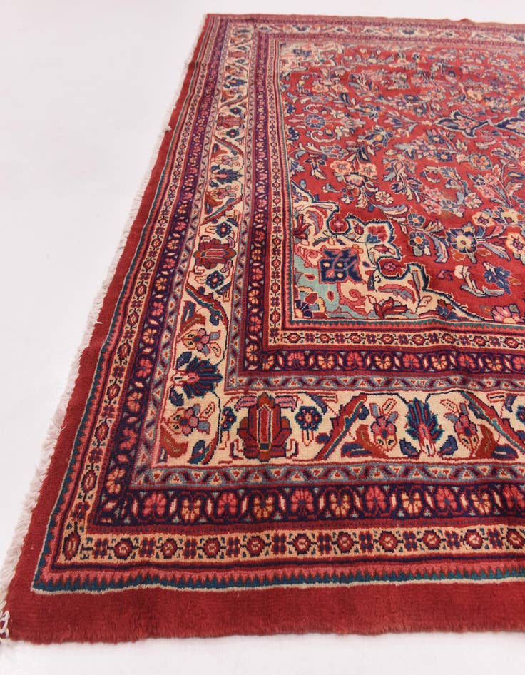 Detail image of  9' 5 x 12' 10  Hand Knotted Meshkabad Persian Wool Rug